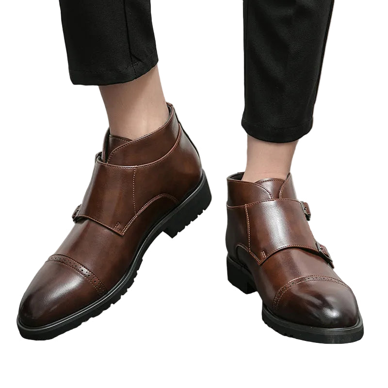 Men’s Double Buckle Ankle Boots