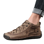 Men’s Edge Stitch Ankle Boots