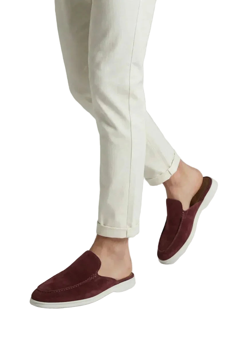 Men’s Flat Sole Mule Loafers