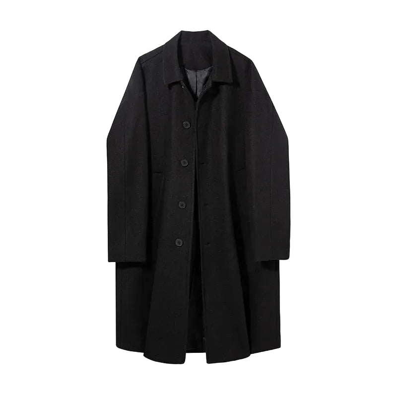 Men’s Four-Button Long Coat
