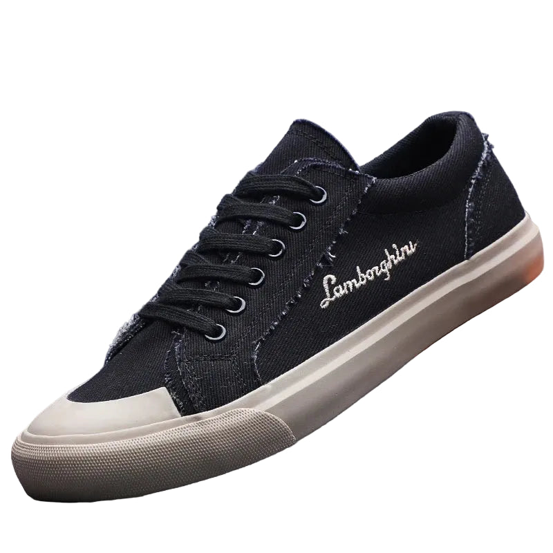 Men’s Frayed Trim Lace-Up