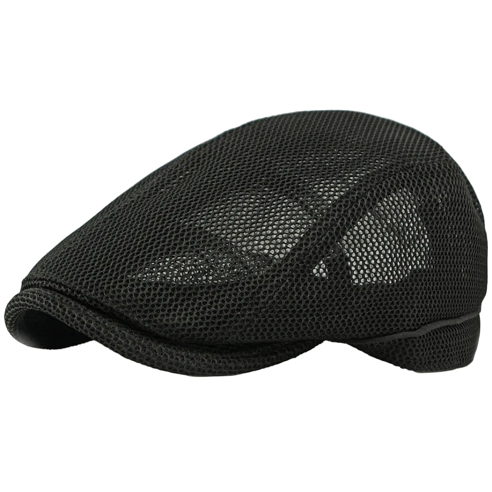 Men’s Full Mesh Crown Flat Cap