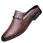 Men’s Grid Pattern Loafers