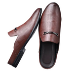 Men’s Grid Pattern Loafers