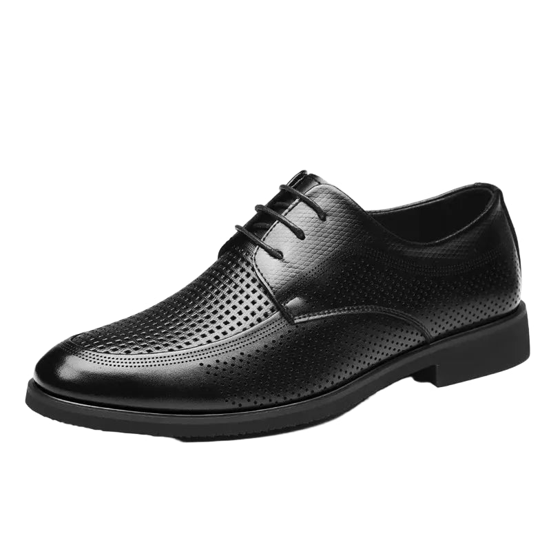 Men’s Grid Perforated Dress Shoes