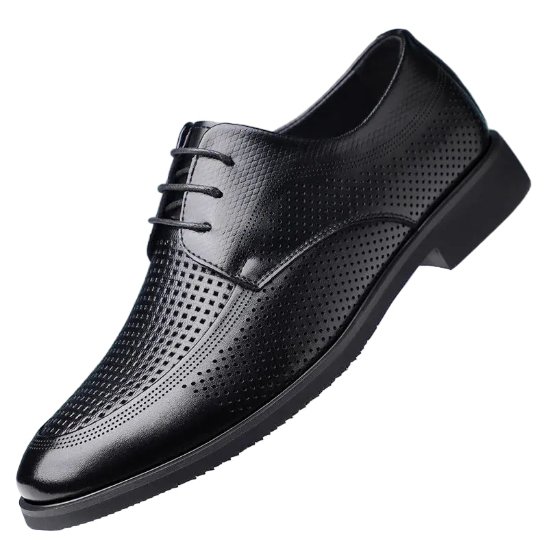Men’s Grid Perforated Dress Shoes