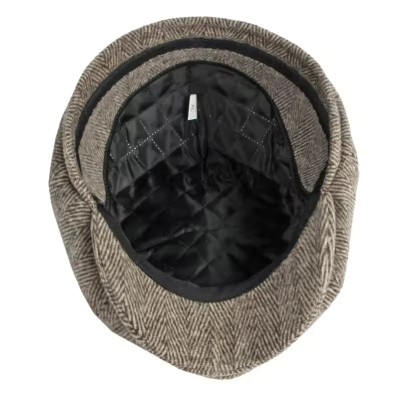 Men’s Herringbone Earflap Cap