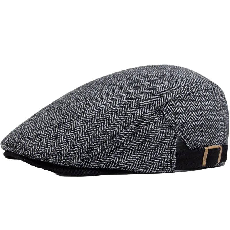 Men’s Herringbone Flat Cap