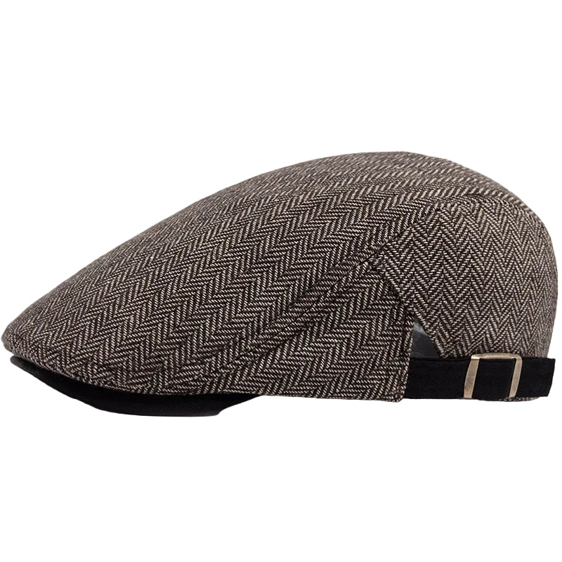 Men’s Herringbone Flat Cap