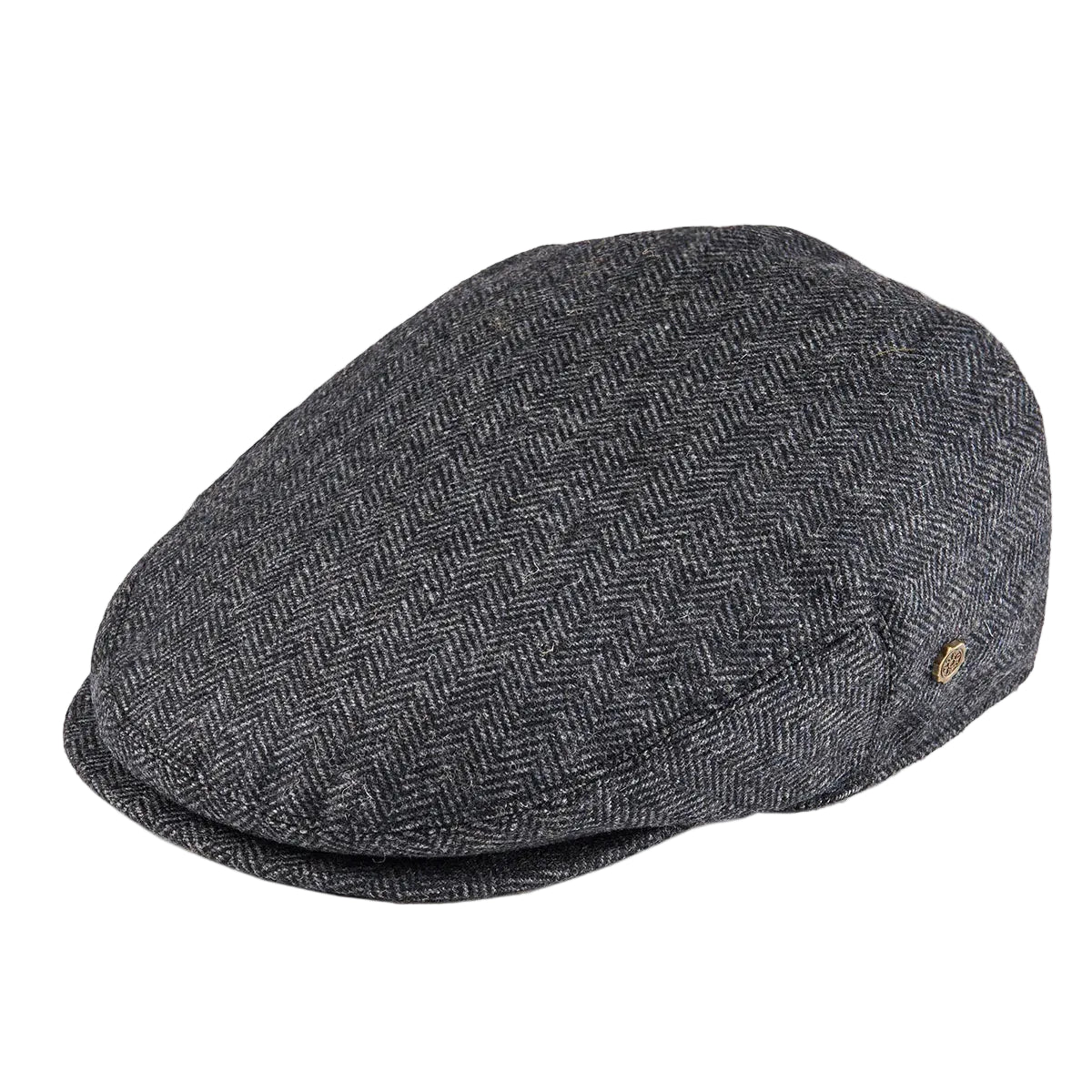Men’s Herringbone Grid Flat Cap