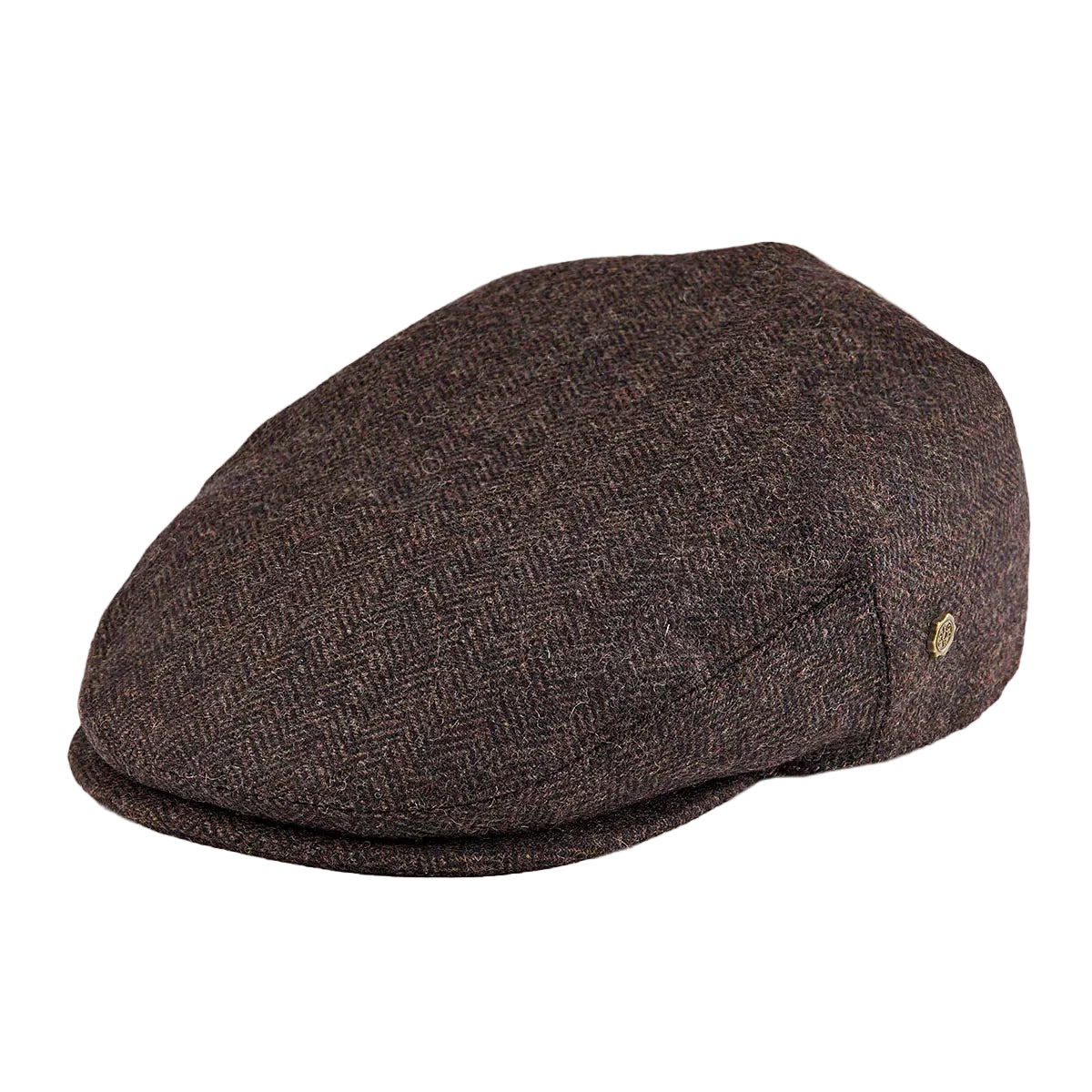 Men’s Herringbone Grid Flat Cap