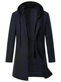 Men’s Inner Zip Front Hooded Coat
