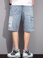 Men’s Knee-Length Shorts with Cargo Pocket