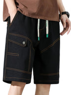 Men’s Knee-Length Shorts with Drawstring