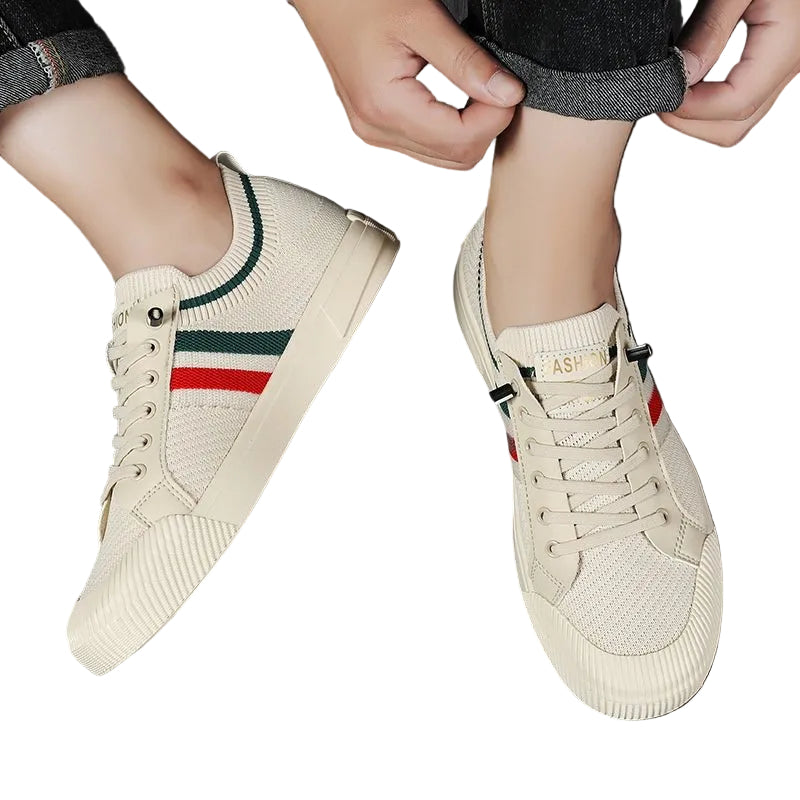 Men’s Knit Lace-Up Sneakers