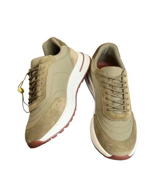 Men’s Long Lace Panel Sneakers