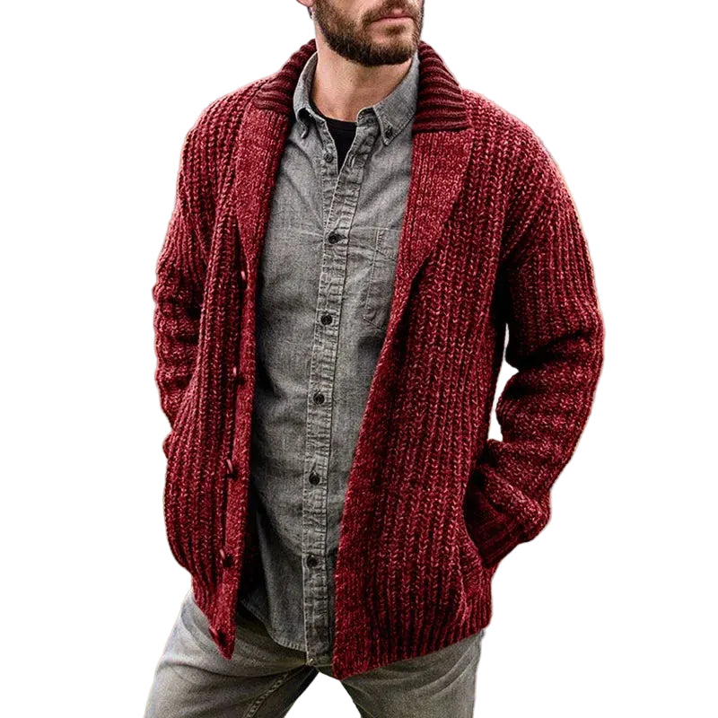 Men’s Long Sleeves Open-Front Sweater