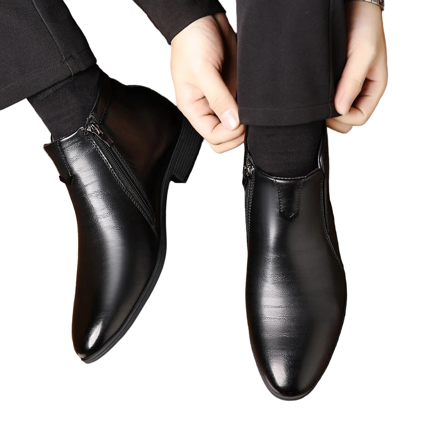 Men’s Low Heel Ankle Boots