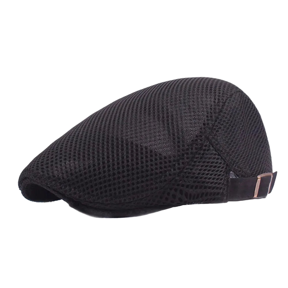 Men’s Micro-Grid Flat Cap