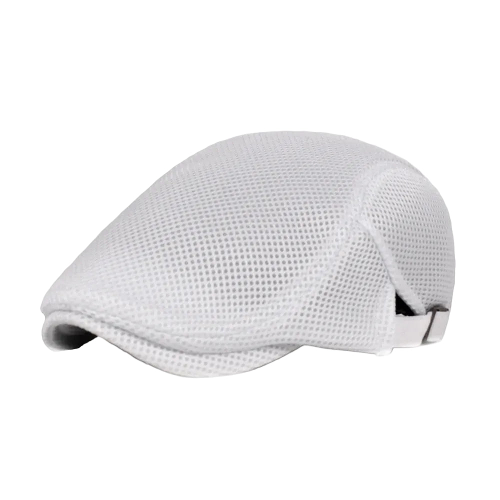 Men’s Micro-Grid Flat Cap