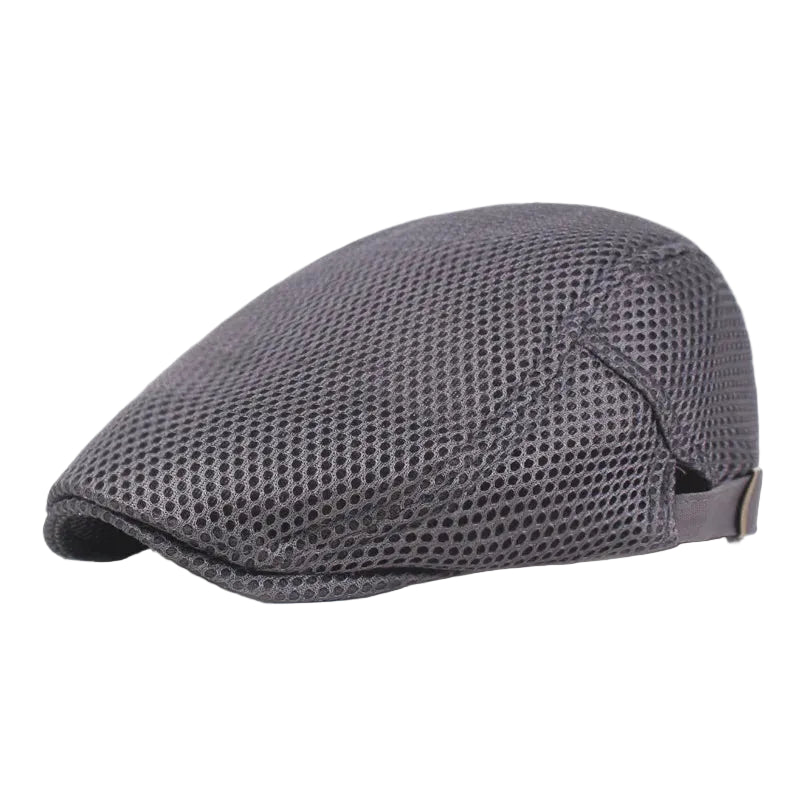 Men’s Micro-Grid Flat Cap