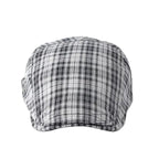 Men’s Multi-Line Check Flat Cap