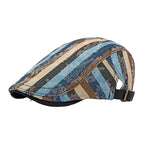 Men’s Paisley Stripe Flat Cap
