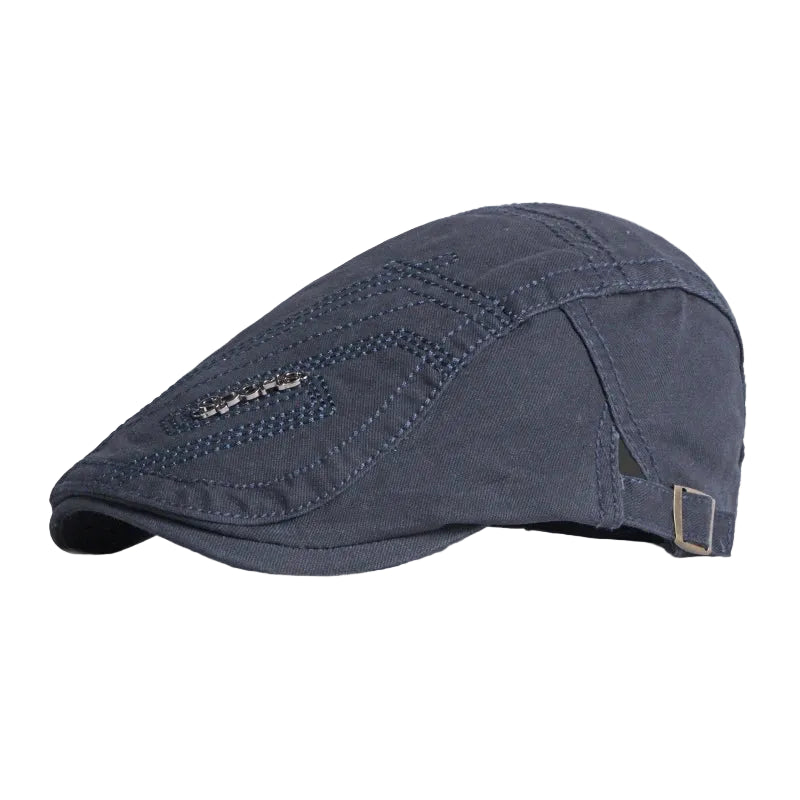 Men’s Parallel Stitch Flat Cap