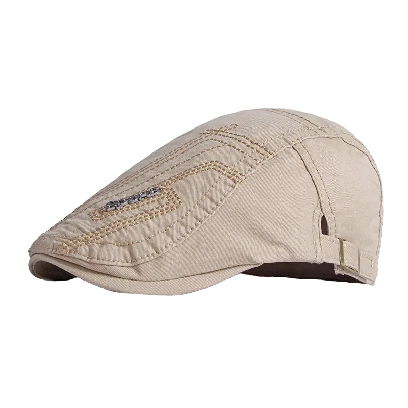 Men’s Parallel Stitch Flat Cap