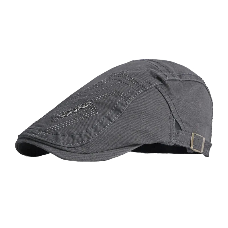 Men’s Parallel Stitch Flat Cap