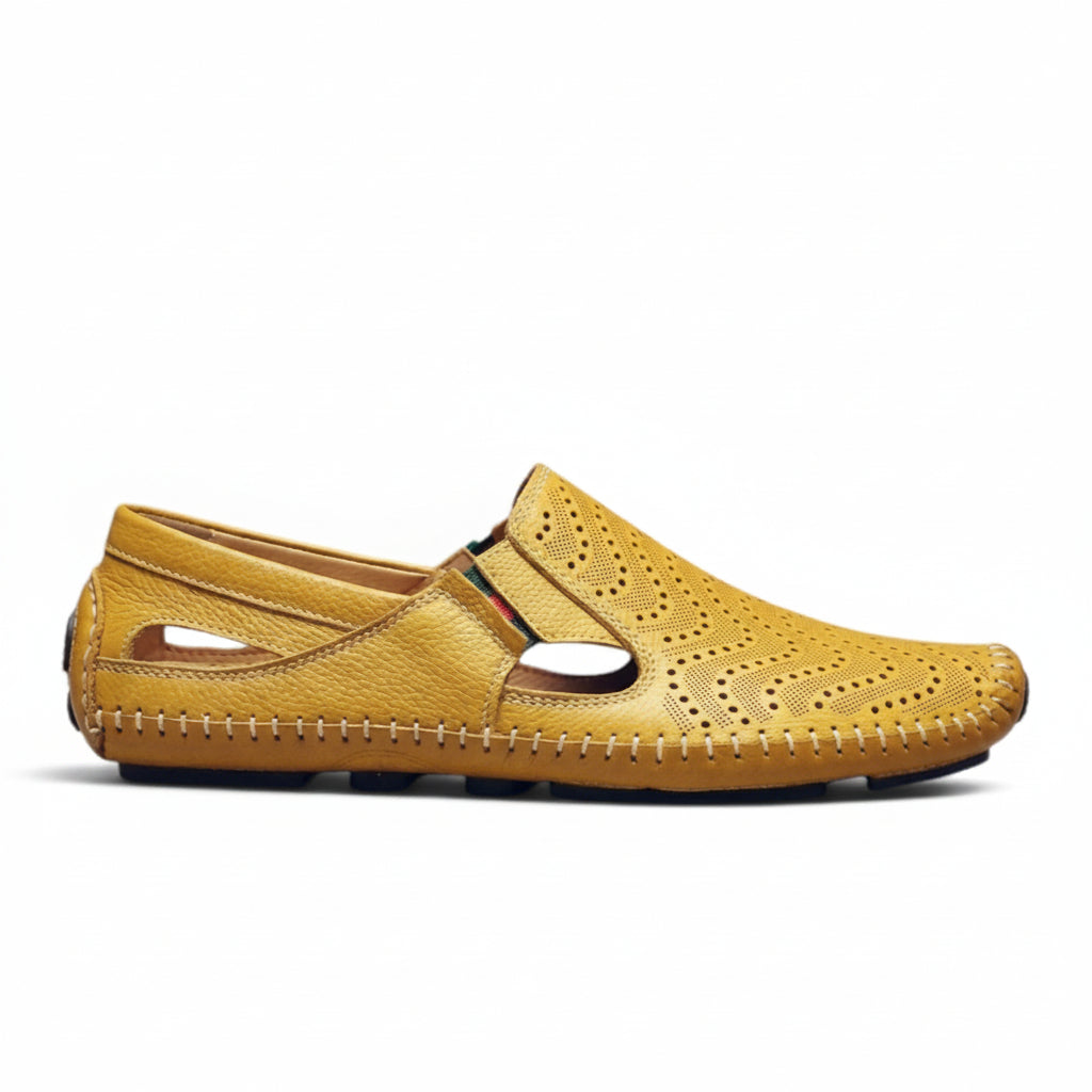 Men’s Patterned Vamp Loafers