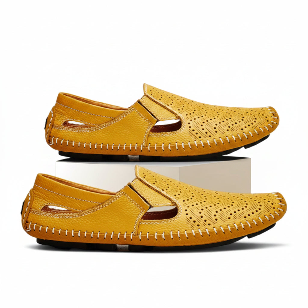 Men’s Patterned Vamp Loafers