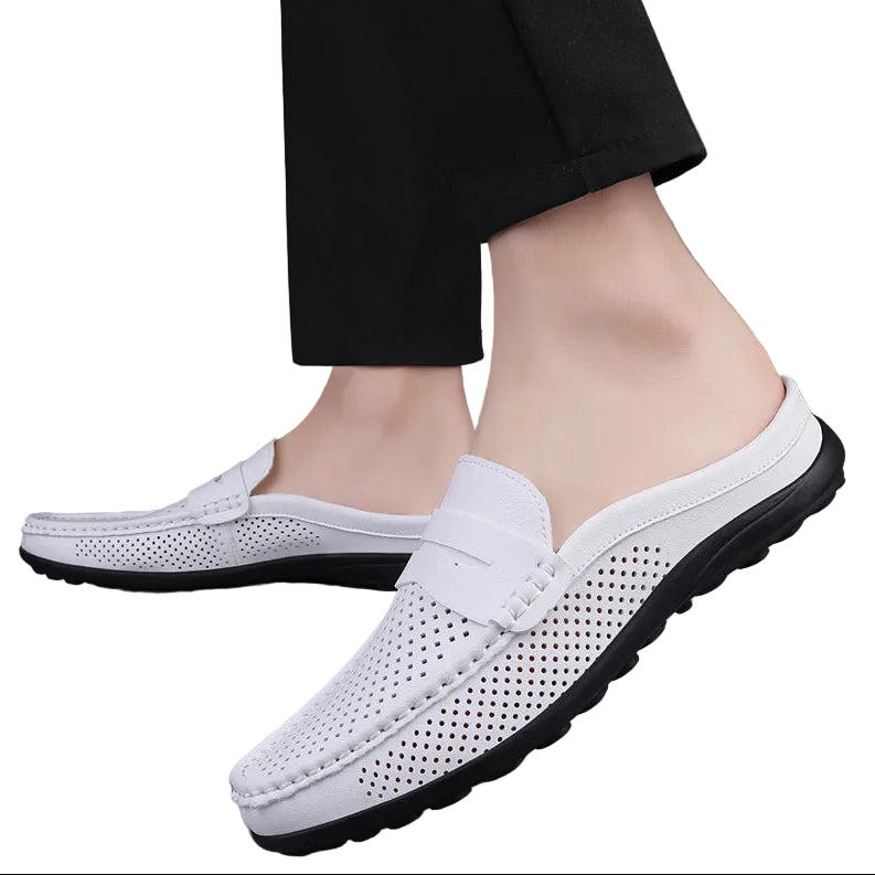 Men’s Penny Strap Mule Loafers