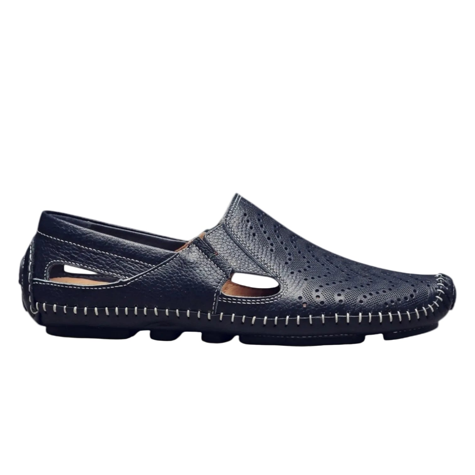 Men’s Perforated Cutout Loafers