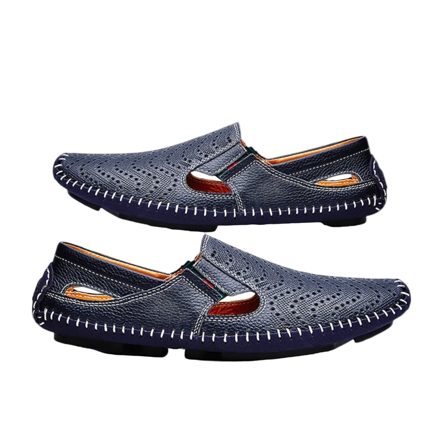 Men’s Perforated Cutout Loafers