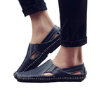 Men’s Perforated Cutout Loafers