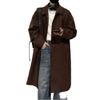 Men’s Point Collar Long Coat