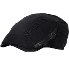 Men’s Raised Text Flat Cap
