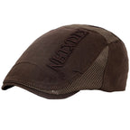 Men’s Raised Text Flat Cap