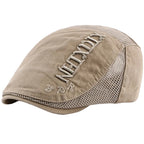 Men’s Raised Text Flat Cap