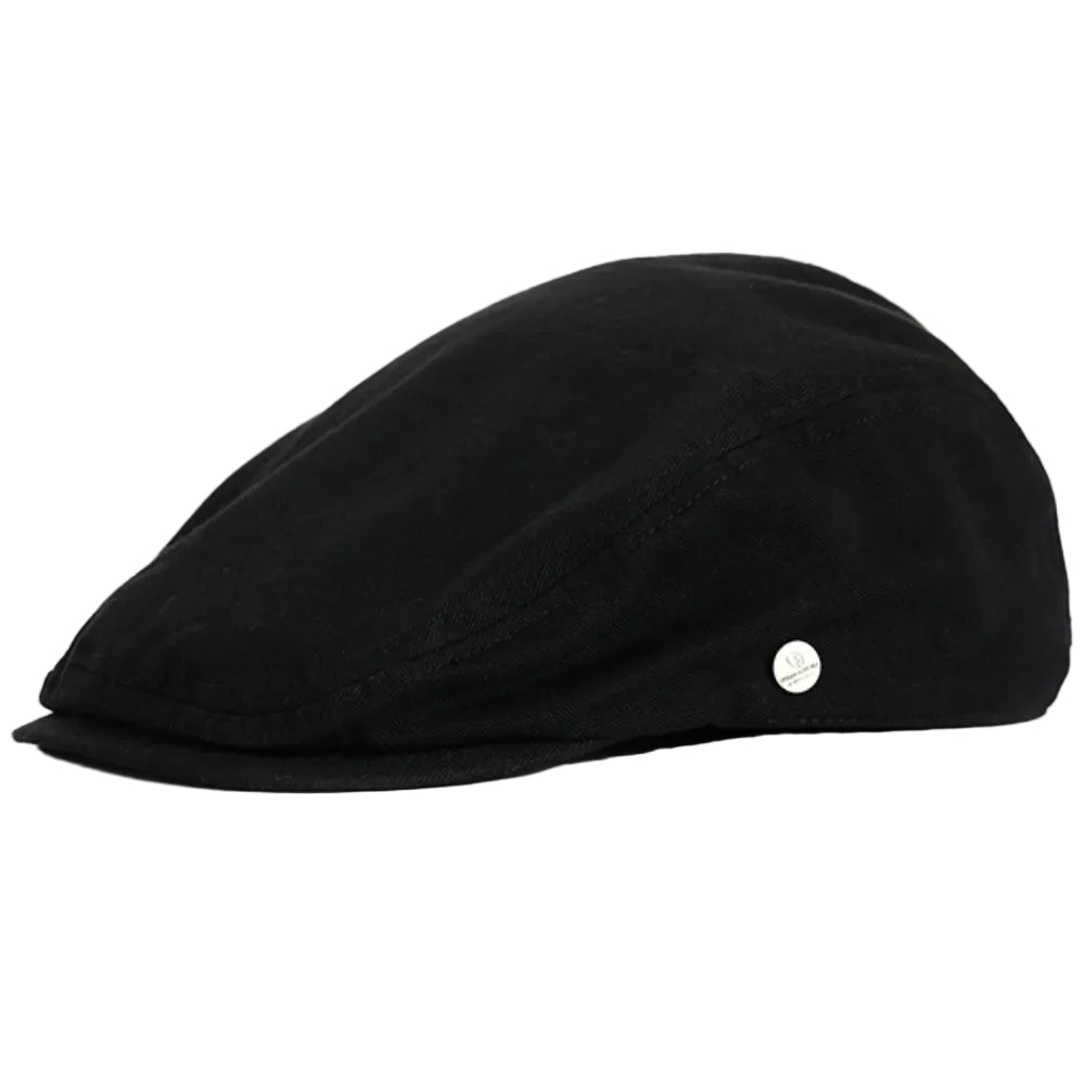 Men’s Side Button Flat Cap
