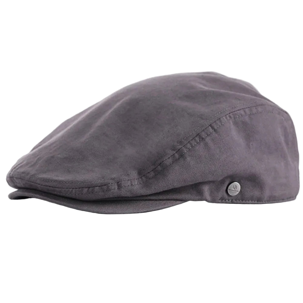 Men’s Side Button Flat Cap