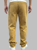 Men’s Straight-Leg Pants with Diamond Grid Texture