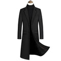 Men’s Three-Button Front Closure Long Coat