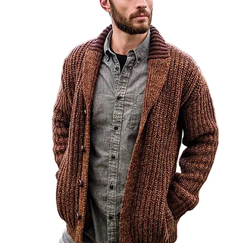 Men’s Two Lower Front Pockets Sweater