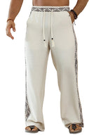 Men’s Wide-Leg Pants with Geometric Pattern