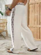 Men’s Wide-Leg Pants with Geometric Pattern