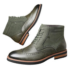Men’s Wingtip Lace-Up Boots