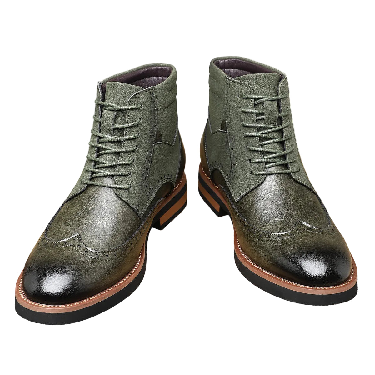 Men’s Wingtip Lace-Up Boots