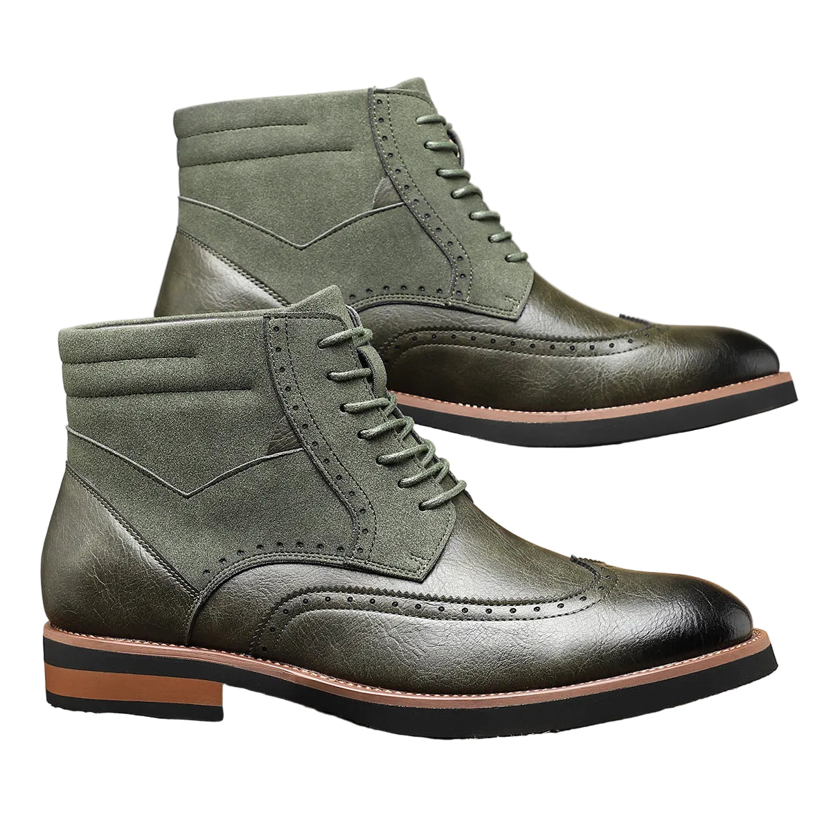 Men’s Wingtip Lace-Up Boots